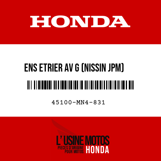 image de 45100-MN4-831 ENS ETRIER AV G (NISSIN JPM)