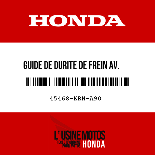 image de 45468-KRN-A90 GUIDE DE DURITE DE FREIN AV.