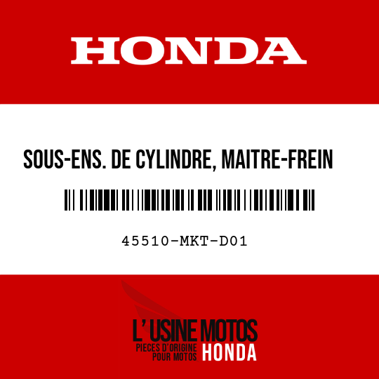 image de 45510-MKT-D01 SOUS-ENS. DE CYLINDRE, MAITRE-FREIN AV. (NISSIN)