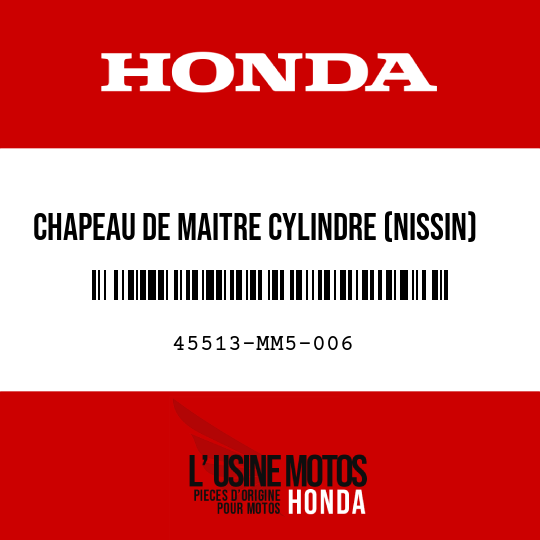 image de 45513-MM5-006 CHAPEAU DE MAITRE CYLINDRE (NISSIN)