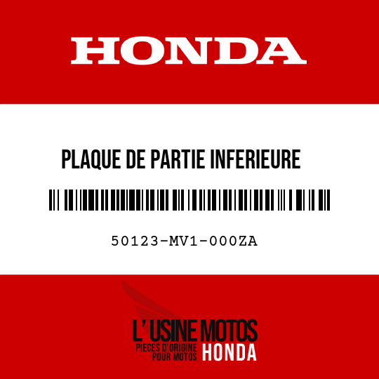 image de 50123-MV1-000ZA PLAQUE DE PARTIE INFERIEURE DESUPPORT DE MOTEUR D. *NH138 *