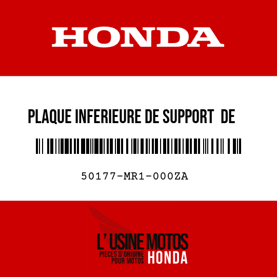 image de 50177-MR1-000ZA PLAQUE INFERIEURE DE SUPPORT  DE MOTEUR AV PB196CU 