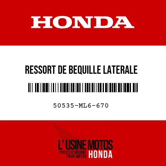 image de 50535-ML6-670 RESSORT DE BEQUILLE LATERALE