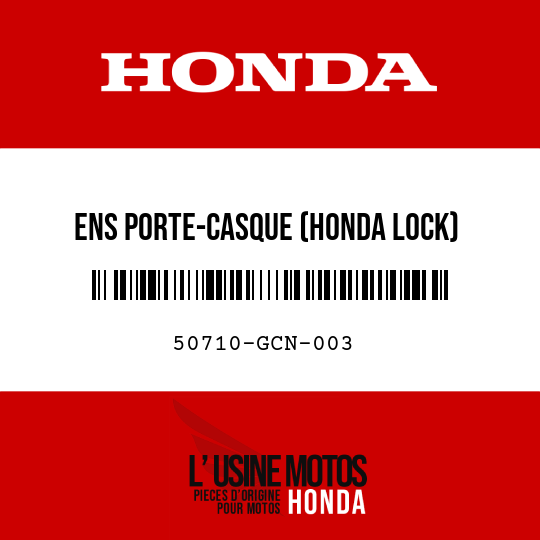 image de 50710-GCN-003 ENS PORTE-CASQUE (HONDA LOCK)