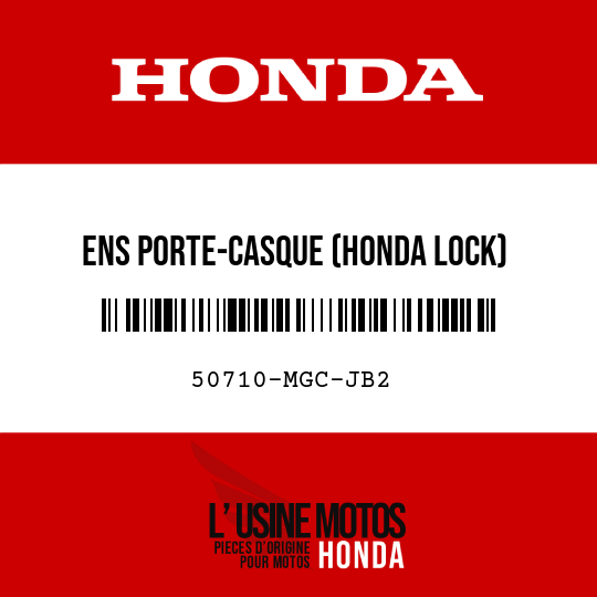 image de 50710-MGC-JB2 ENS PORTE-CASQUE (HONDA LOCK)