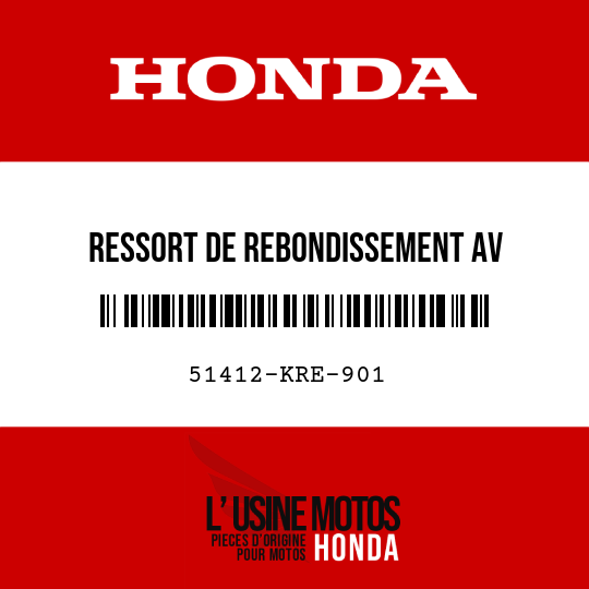 image de 51412-KRE-901 RESSORT DE REBONDISSEMENT AV