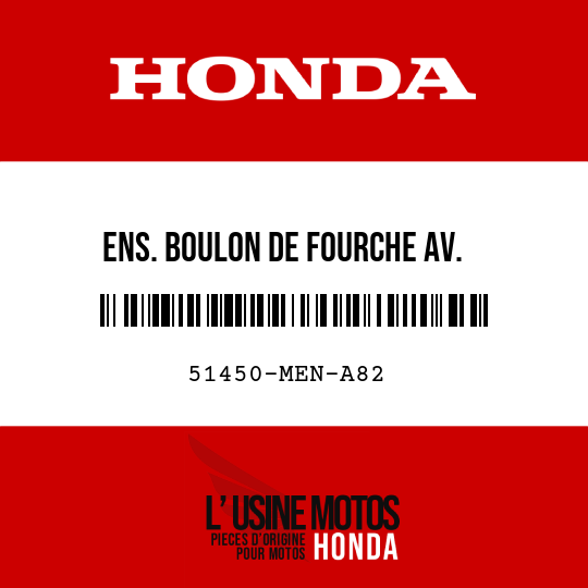 image de 51450-MEN-A82 ENS. BOULON DE FOURCHE AV.