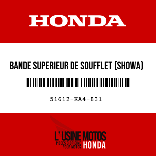 image de 51612-KA4-831 BANDE SUPERIEUR DE SOUFFLET (SHOWA)