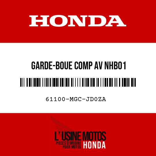 image de 61100-MGC-JD0ZA GARDE-BOUE COMP AV NHB01