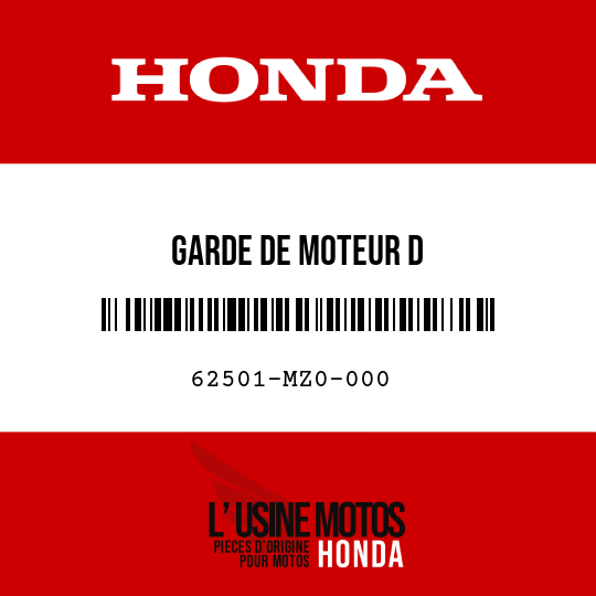 image de 62501-MZ0-000 GARDE DE MOTEUR D