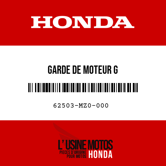 image de 62503-MZ0-000 GARDE DE MOTEUR G