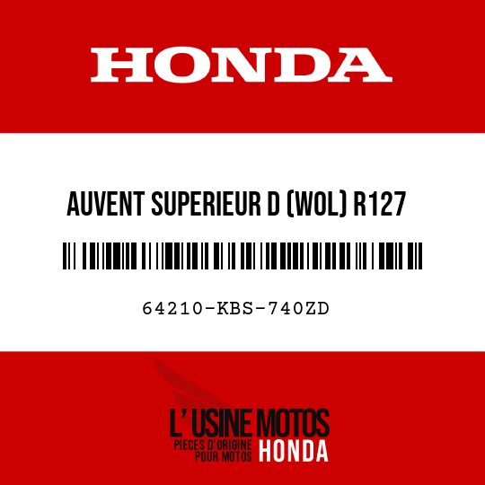 image de 64210-KBS-740ZD AUVENT SUPERIEUR D (WOL) R127 