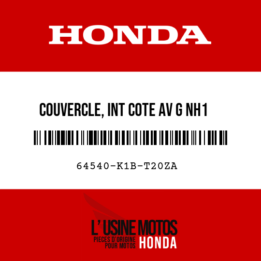 image de 64540-K1B-T20ZA COUVERCLE, INT COTE AV G NH1