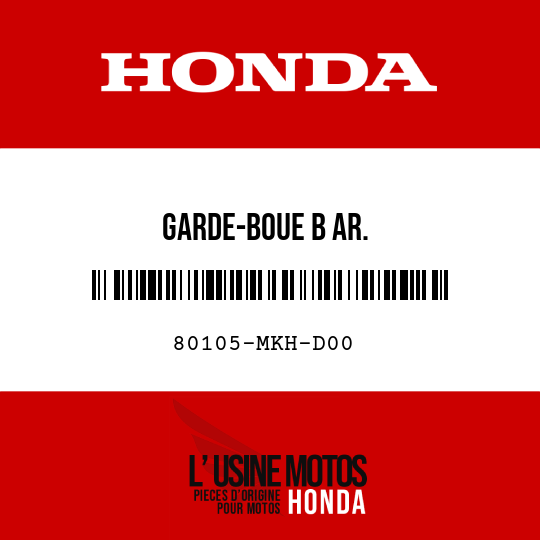 image de 80105-MKH-D00 GARDE-BOUE B AR.