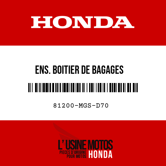 image de 81200-MGS-D70 ENS. BOITIER DE BAGAGES