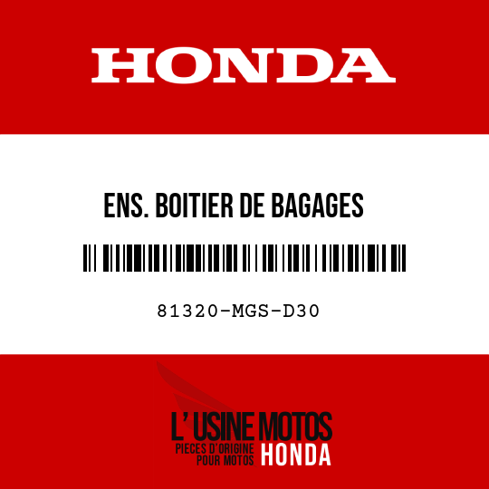 image de 81320-MGS-D30 ENS. BOITIER DE BAGAGES