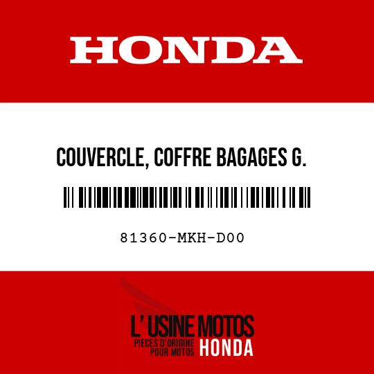 image de 81360-MKH-D00 COUVERCLE, COFFRE BAGAGES G.