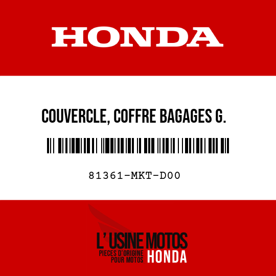 image de 81361-MKT-D00 COUVERCLE, COFFRE BAGAGES G.