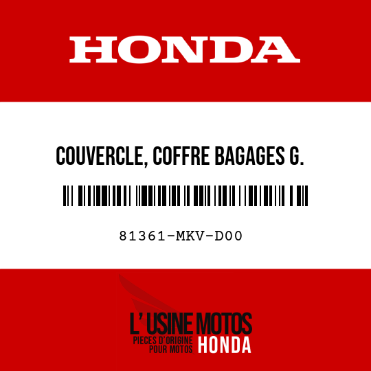 image de 81361-MKV-D00 COUVERCLE, COFFRE BAGAGES G.