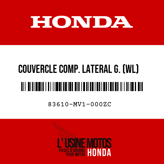 image de 83610-MV1-000ZC COUVERCLE COMP. LATERAL G. (WL) *NH1/TYPE3 *