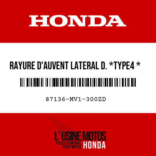 image de 87136-MV1-300ZD RAYURE D'AUVENT LATERAL D. *TYPE4 *