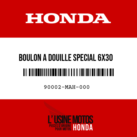 image de 90002-MAH-000 BOULON A DOUILLE SPECIAL 6X30