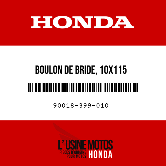 image de 90018-399-010 BOULON DE BRIDE, 10X115