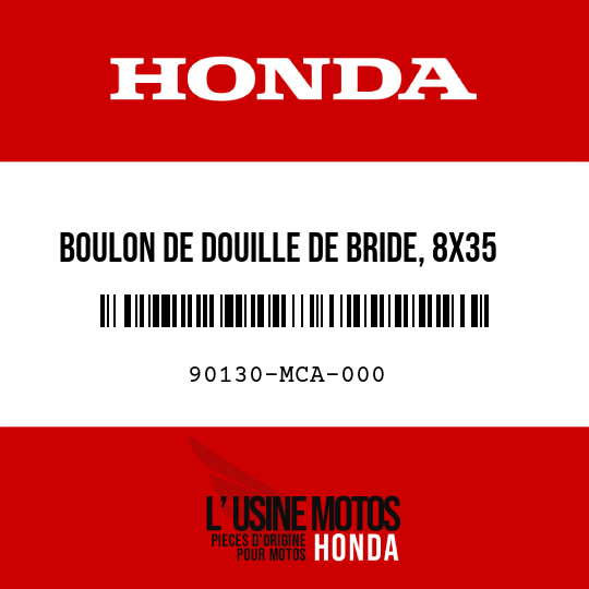 image de 90130-MCA-000 BOULON DE DOUILLE DE BRIDE, 8X35