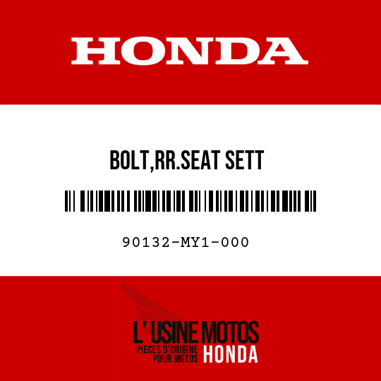 image de 90132-MY1-000 BOLT,RR.SEAT SETT