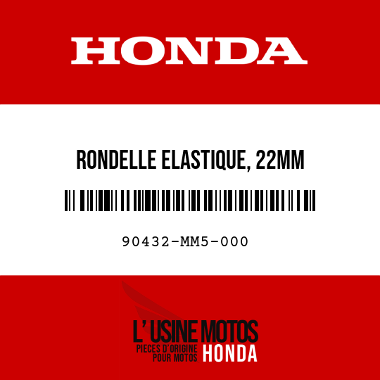 image de 90432-MM5-000 RONDELLE ELASTIQUE, 22MM