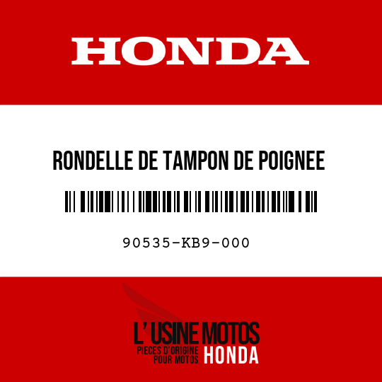 image de 90535-KB9-000 RONDELLE DE TAMPON DE POIGNEE