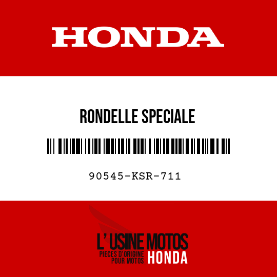 image de 90545-KSR-711 RONDELLE SPECIALE