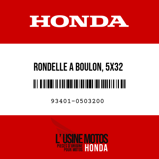 image de 93401-0503200 RONDELLE A BOULON, 5X32