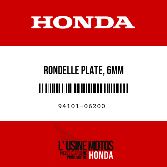 image de 94101-06200 RONDELLE PLATE, 6MM