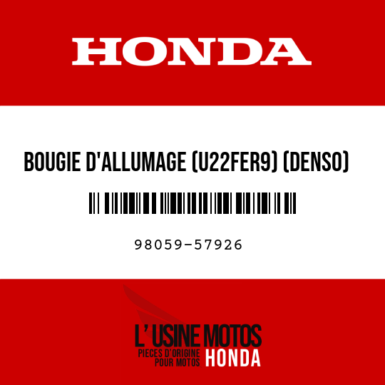 image de 98059-57926 BOUGIE D'ALLUMAGE (U22FER9) (DENSO)